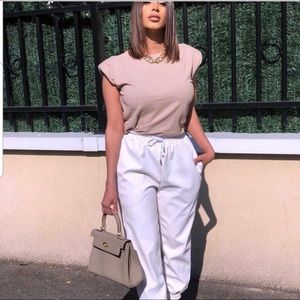 Zara shoulder pad top